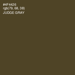 #4F4426 - Judge Gray Color Image